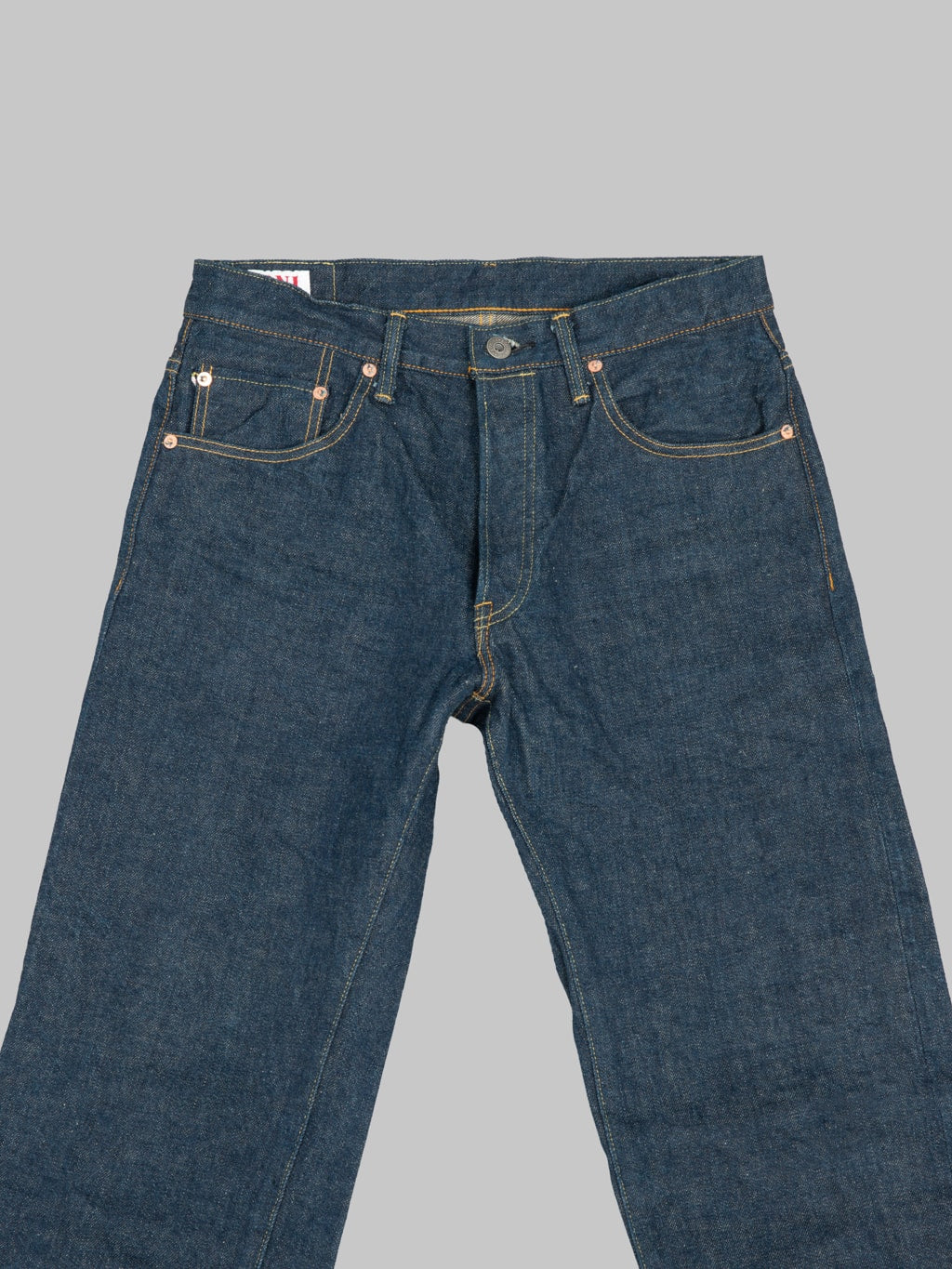 ONI Denim 270 Ishikawadai 15oz Regular Straight Jeans waist