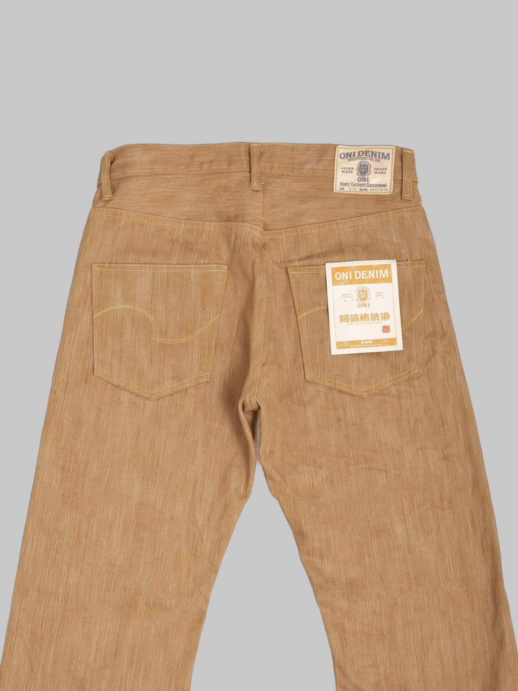 ONI Denim 275 20oz Awa Kakishibu x Kinari Regular Straight Jeans