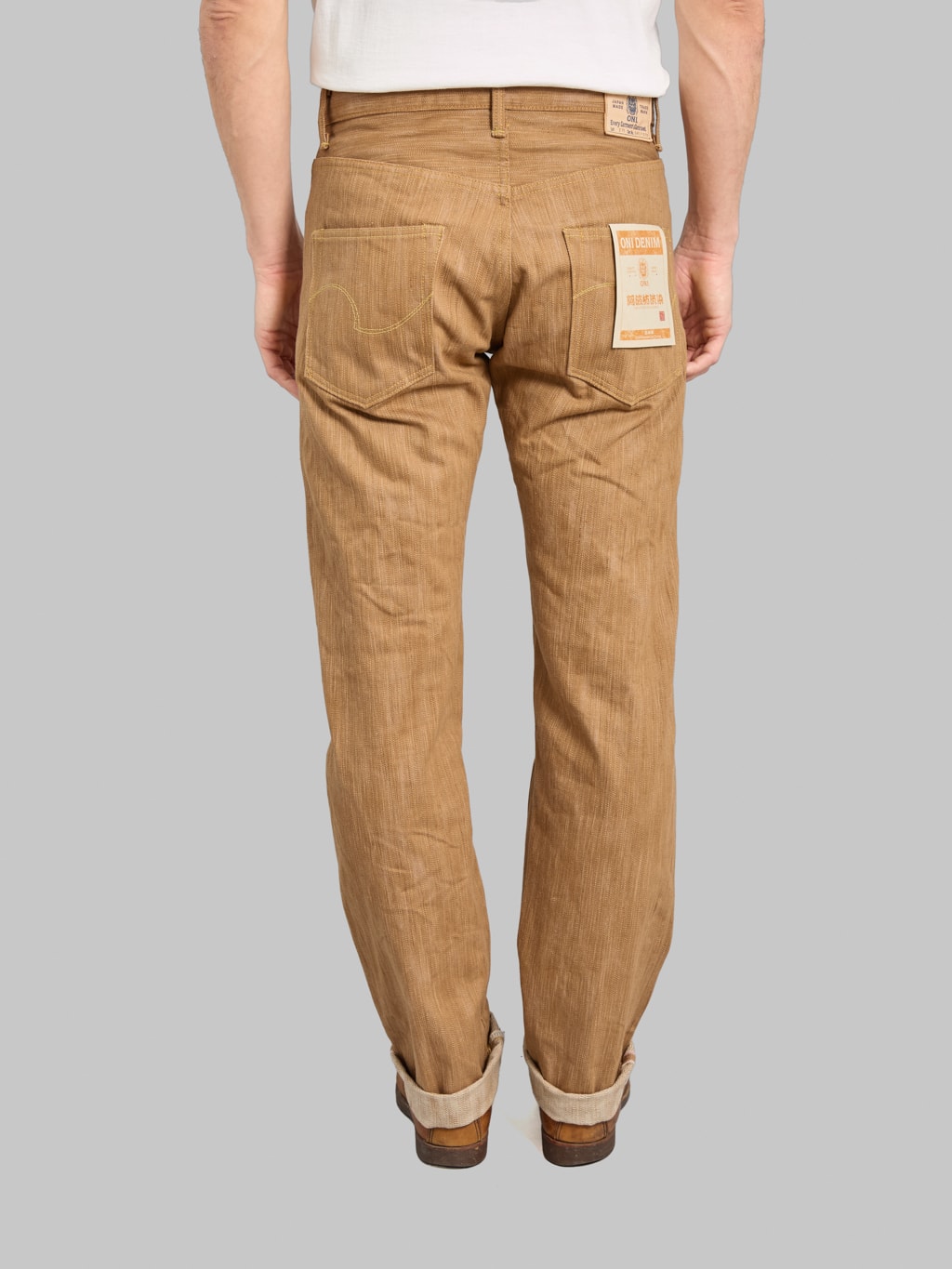 ONI Denim 275 20oz Awa Kakishibu x Kinari Regular Straight Jeans