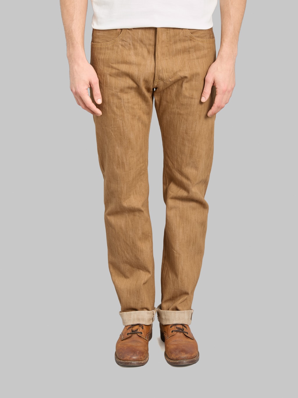 ONI Denim 275 20oz Awa Kakishibu x Kinari Regular Straight Jeans