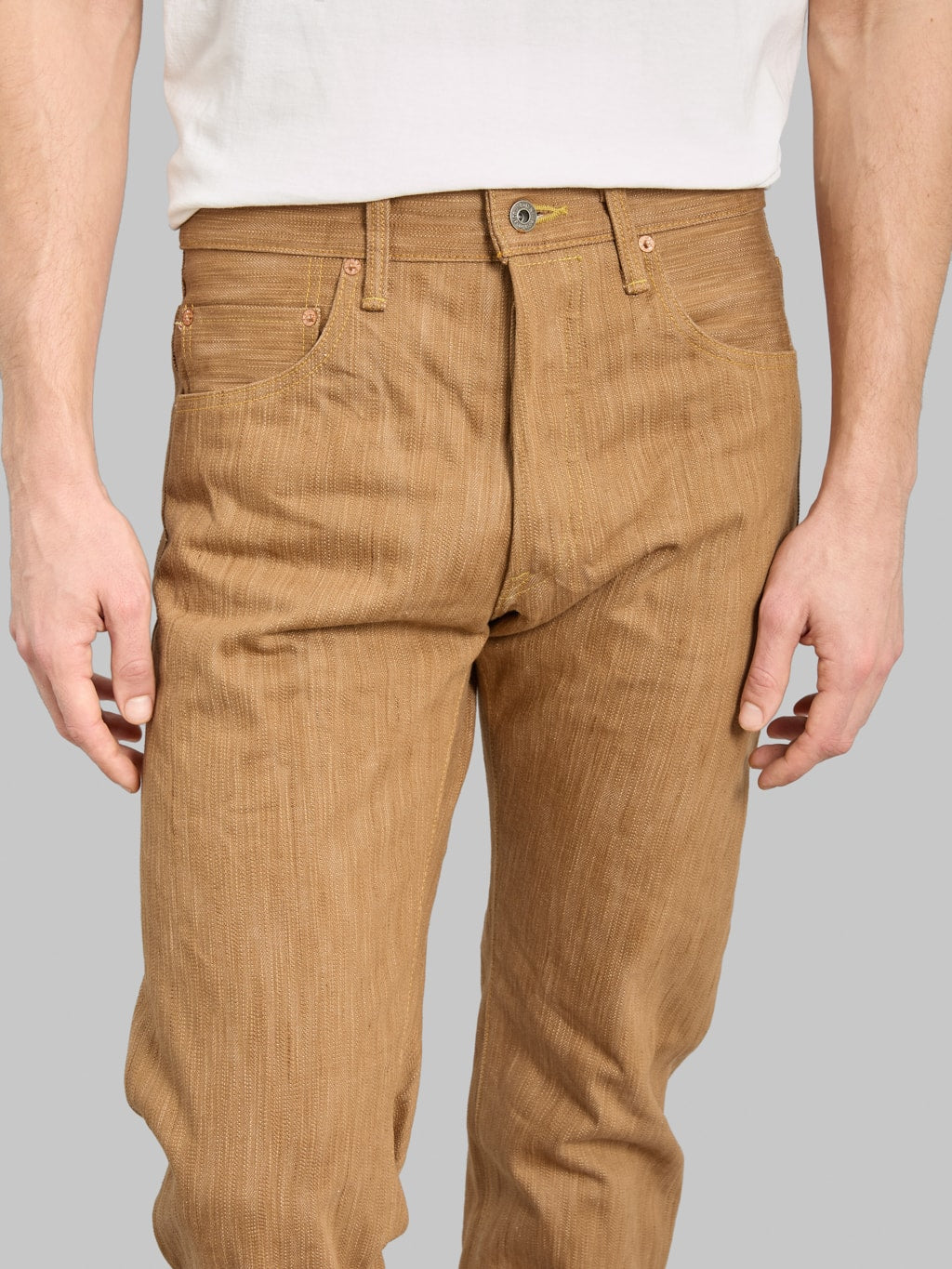 ONI Denim 275 20oz Awa Kakishibu x Kinari Regular Straight Jeans