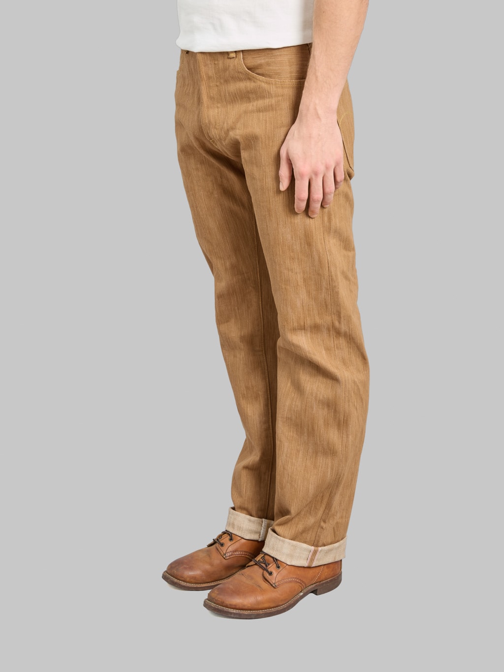 ONI Denim 275 20oz Awa Kakishibu x Kinari Regular Straight Jeans