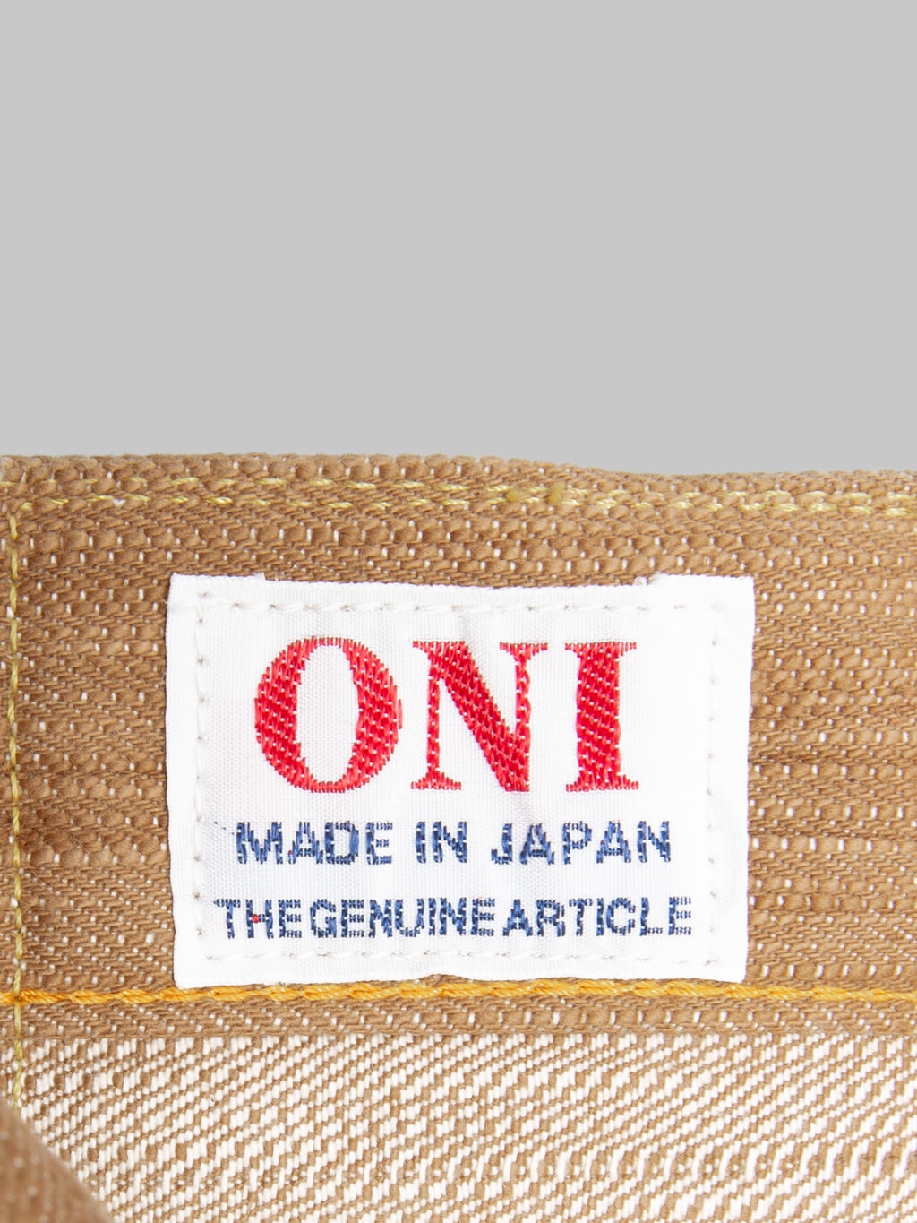 ONI Denim 275 20oz Awa Kakishibu x Kinari Regular Straight Jeans