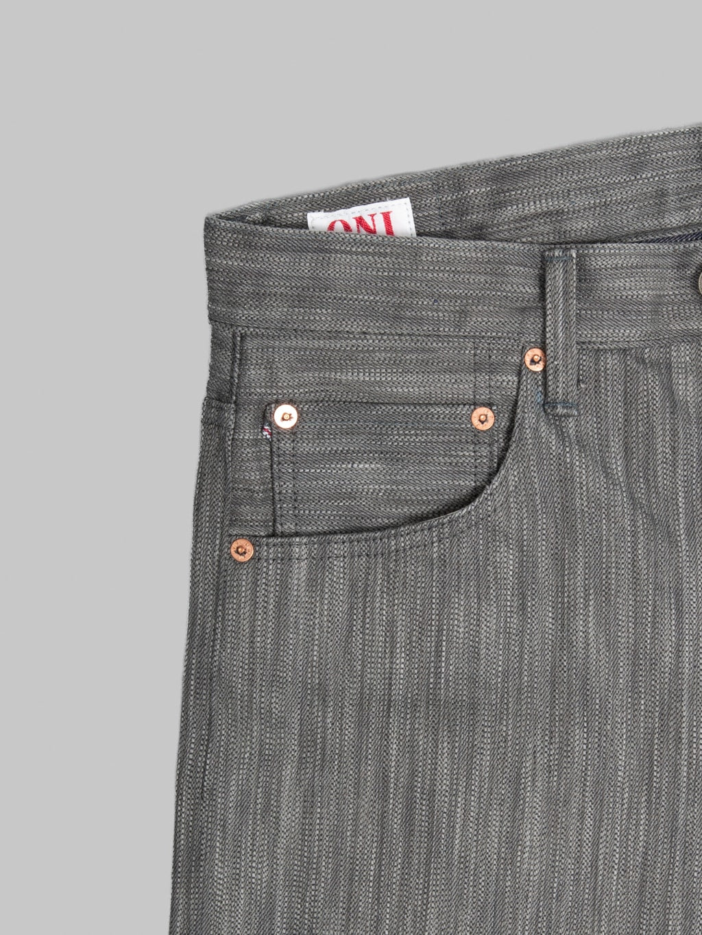 ONI Denim 275 20oz Awa Sumi x Awa Shoai Regular Straight Jeans