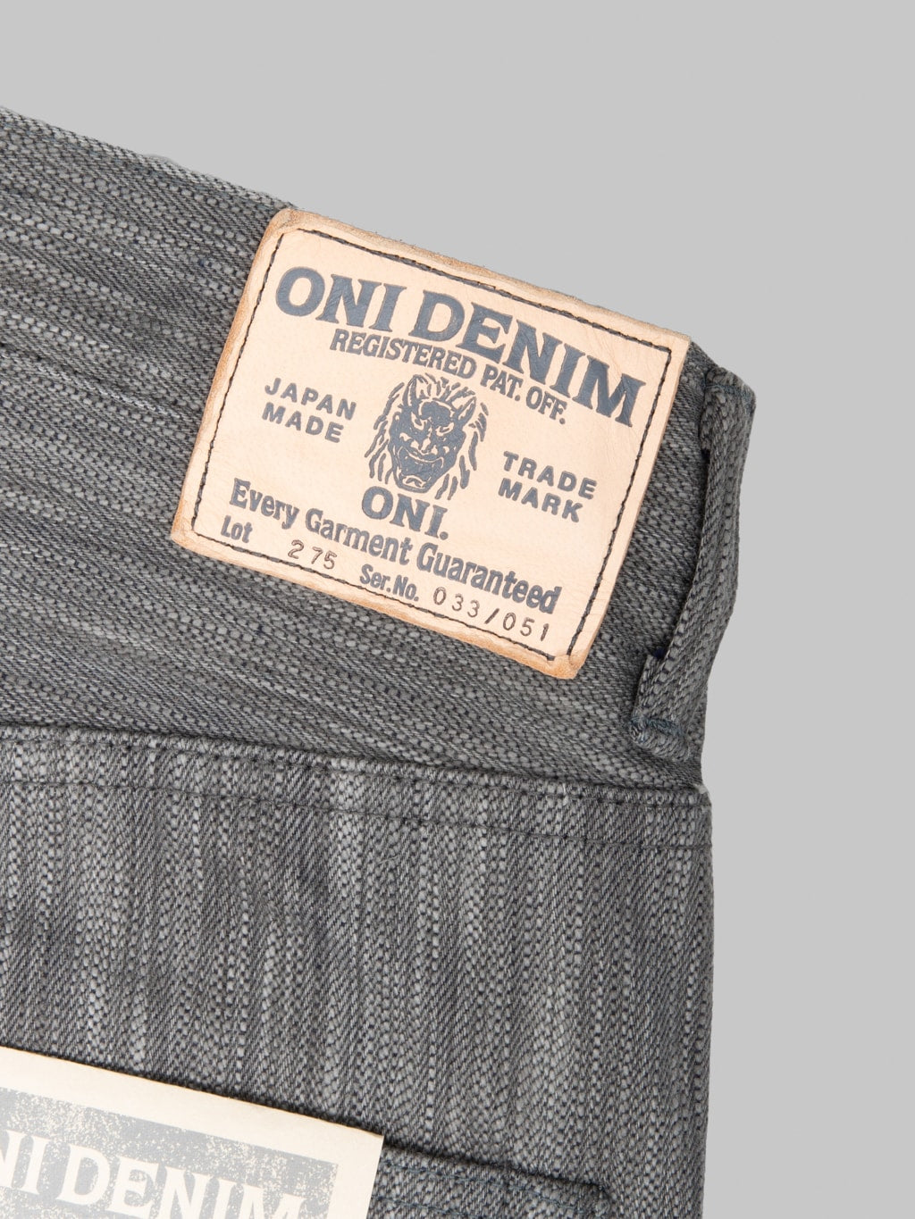 ONI Denim 275 20oz Awa Sumi x Awa Shoai Regular Straight Jeans