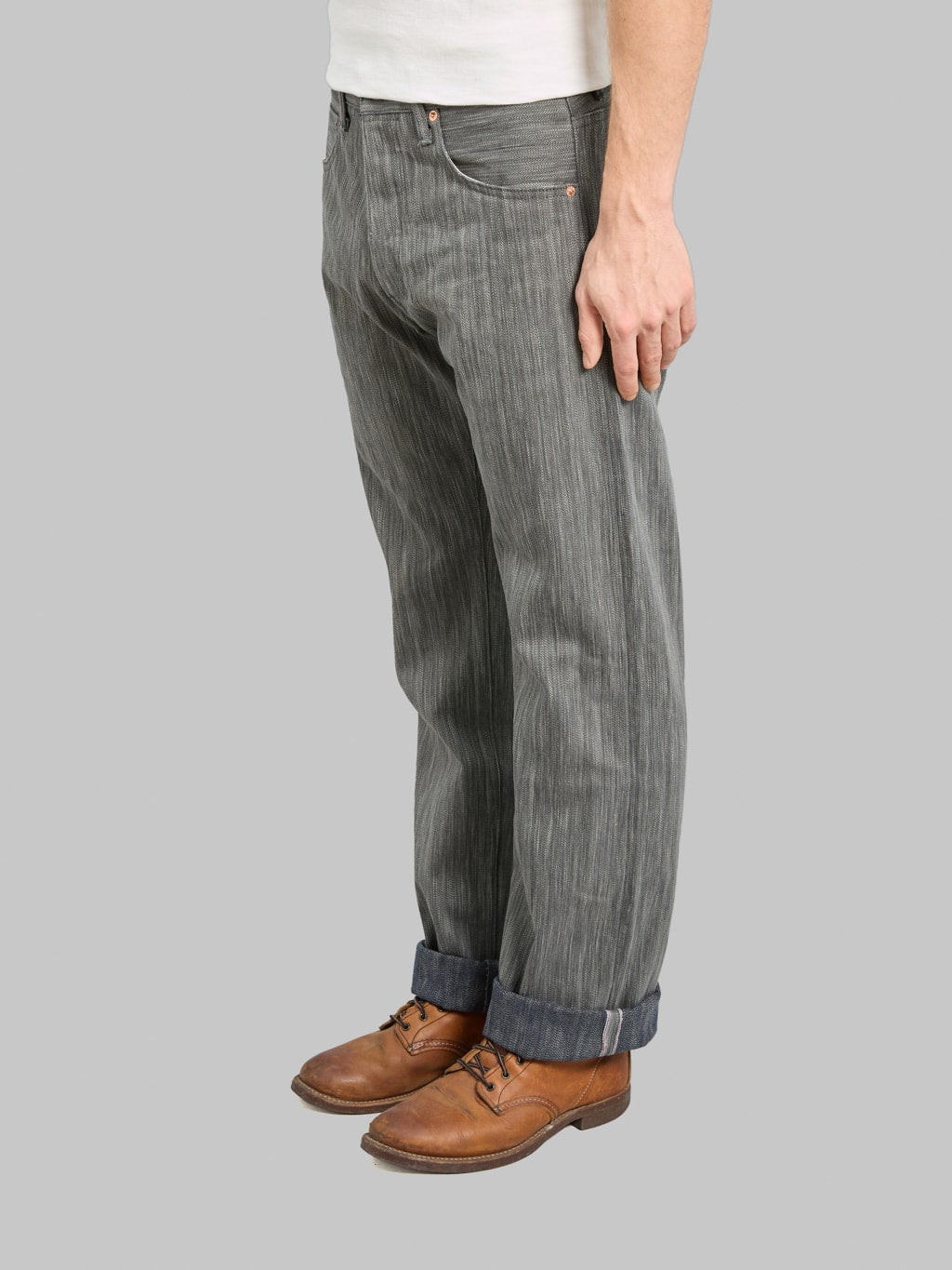 ONI Denim 275 20oz Awa Sumi x Awa Shoai Regular Straight Jeans