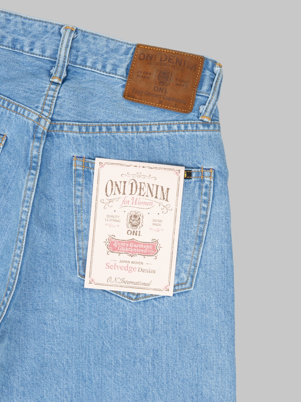 ONI Denim L720-12B "Ladies Biostone Wash" 12oz Wide Straight Jeans