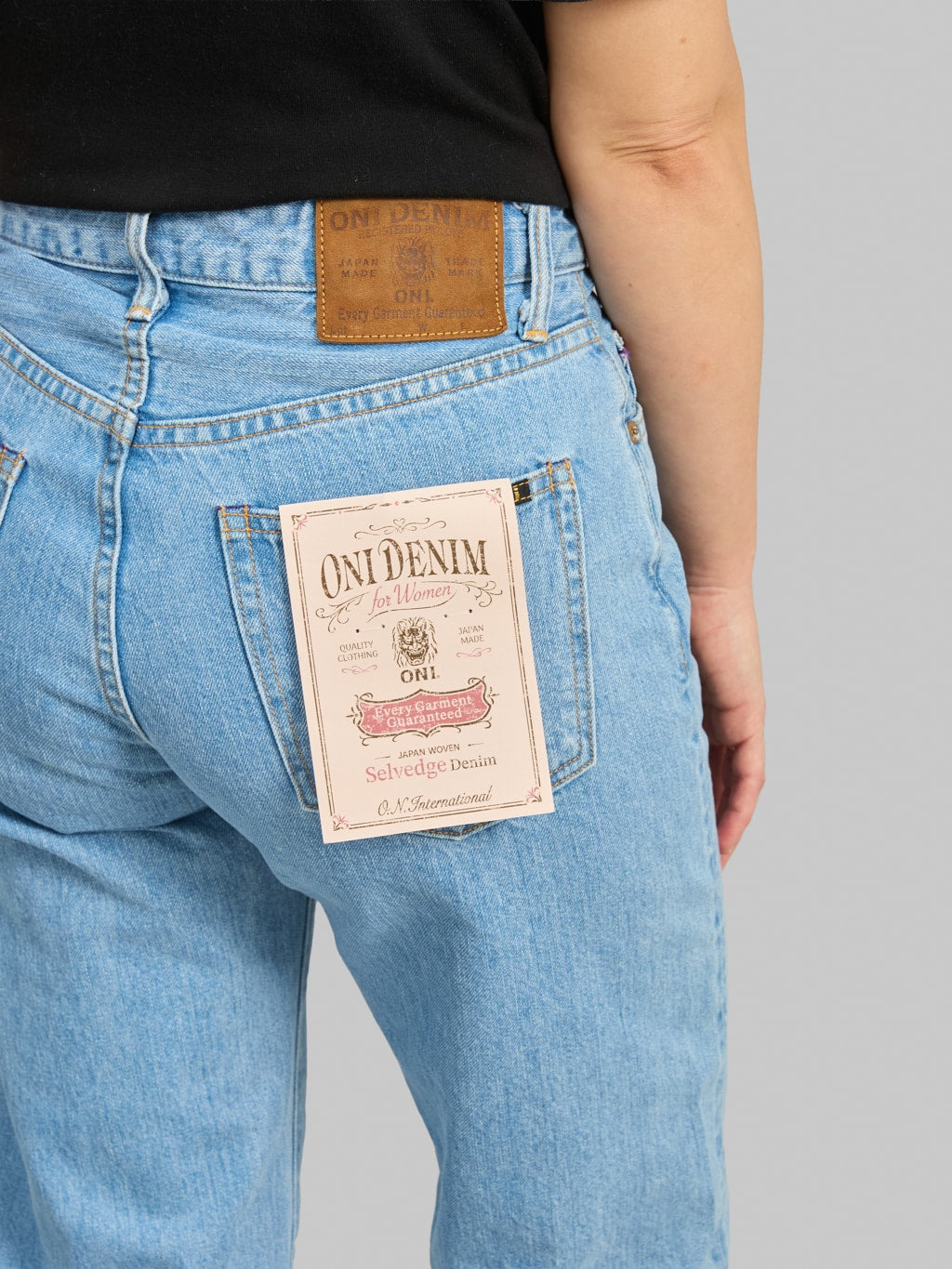 ONI Denim L720-12B "Ladies Biostone Wash" 12oz Wide Straight Jeans
