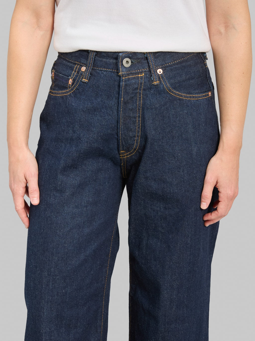 ONI Denim L722-12B "Ladies" 12oz Super Wide Straight Jeans