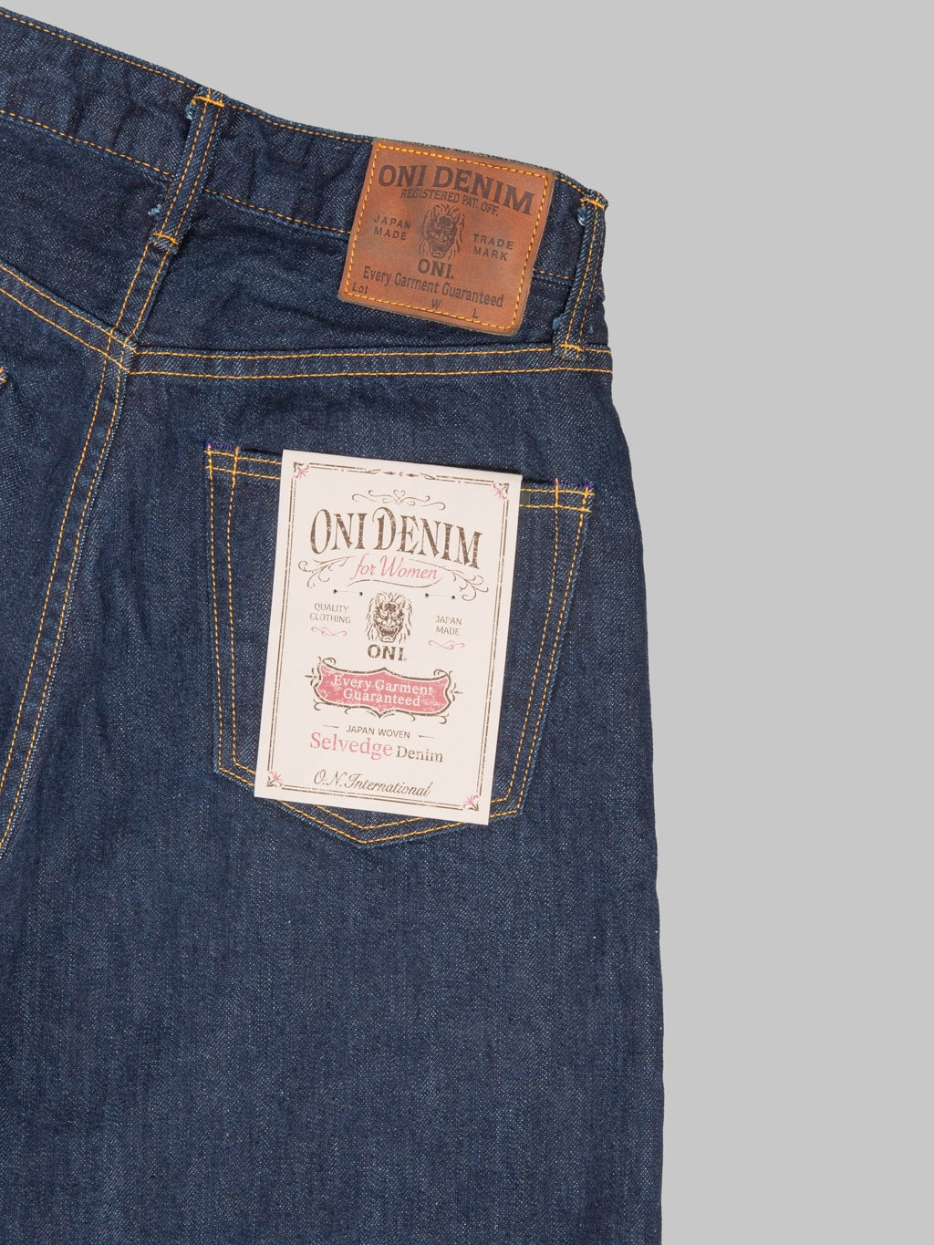 ONI Denim L722-12B "Ladies" 12oz Super Wide Straight Jeans