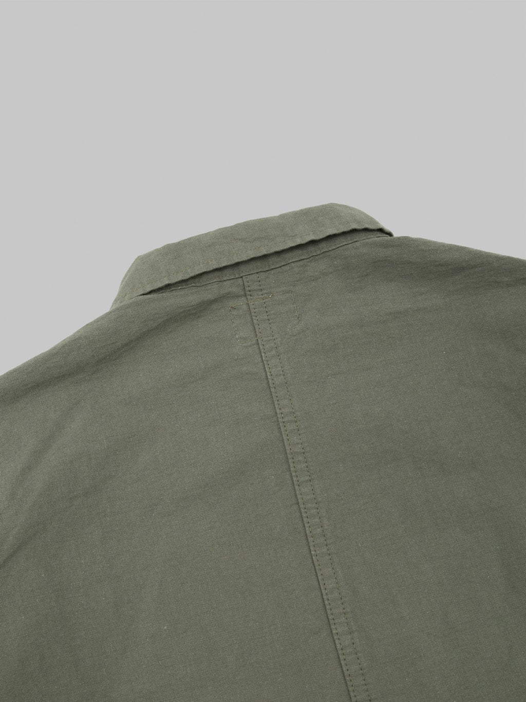 ONI Denim 03500 8GG Beta Chambray Green Gray 8oz Coverall stitching