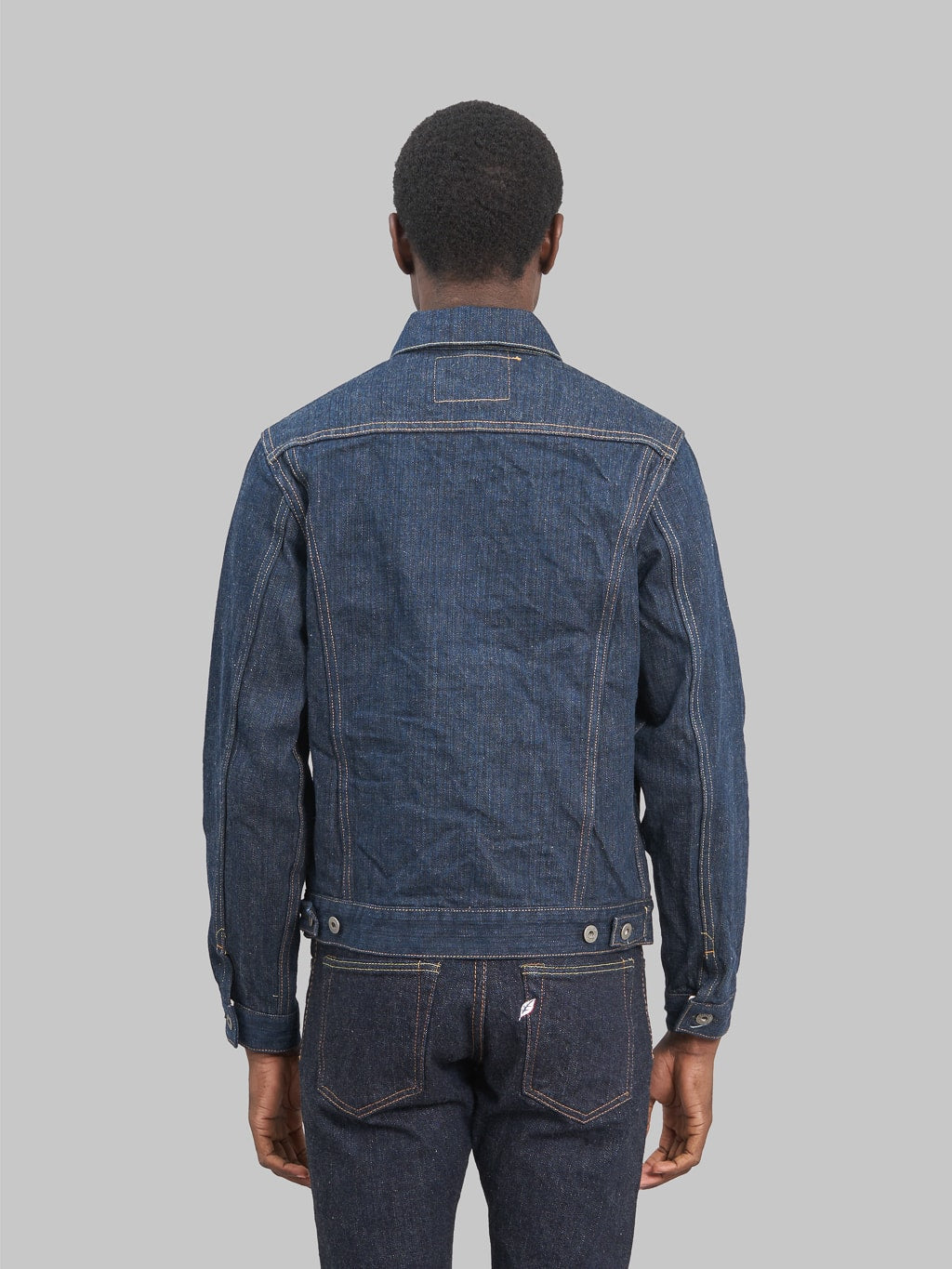 oni denim kiwami 16oz natural indigo type III jacket back fit