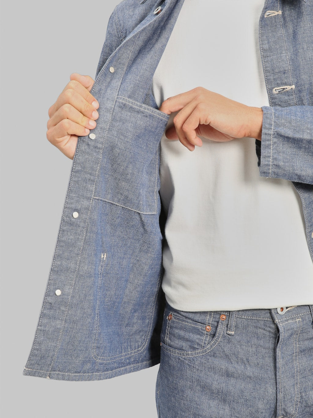 ONI Denim 03500-HCSV "Selvedge Chambray" 8oz Coverall