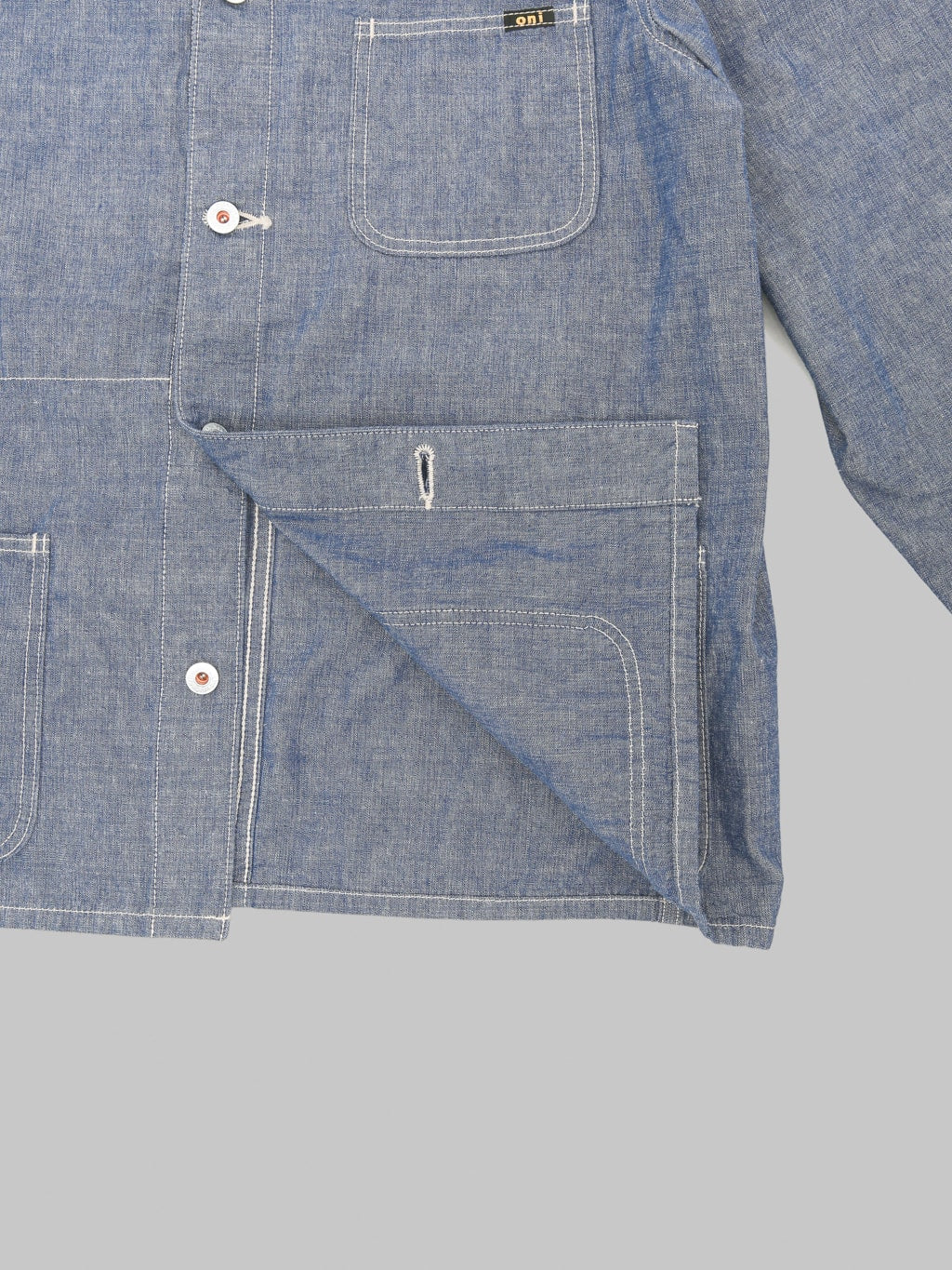 ONI Denim 03500-HCSV "Selvedge Chambray" 8oz Coverall