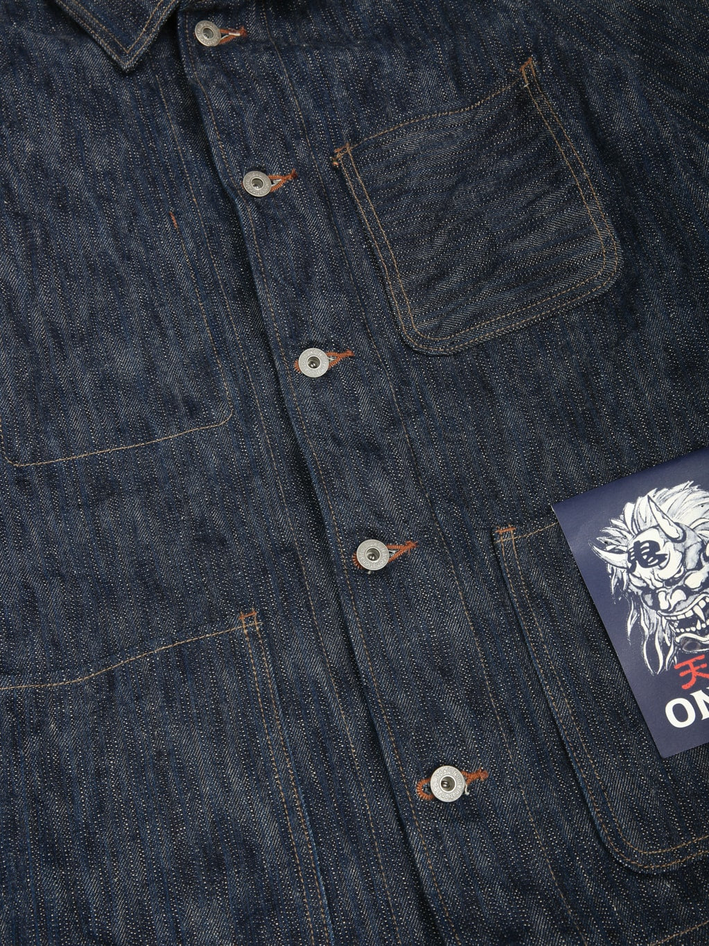 ONI 03502ZR "Kase" 16oz Natural Indigo Coverall