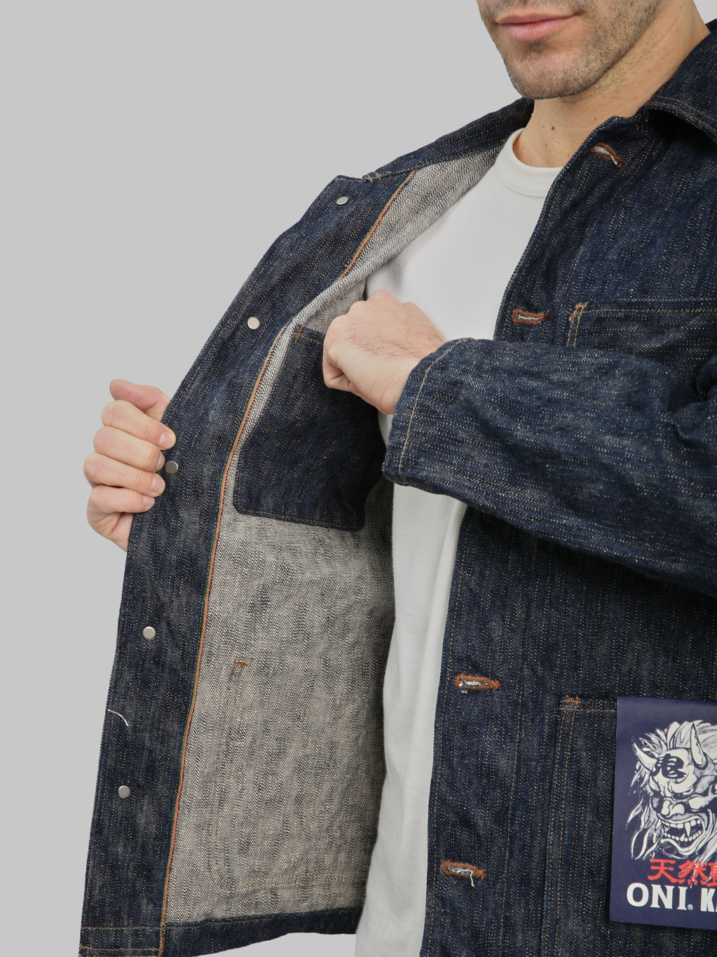 ONI 03502ZR "Kase" 16oz Natural Indigo Coverall