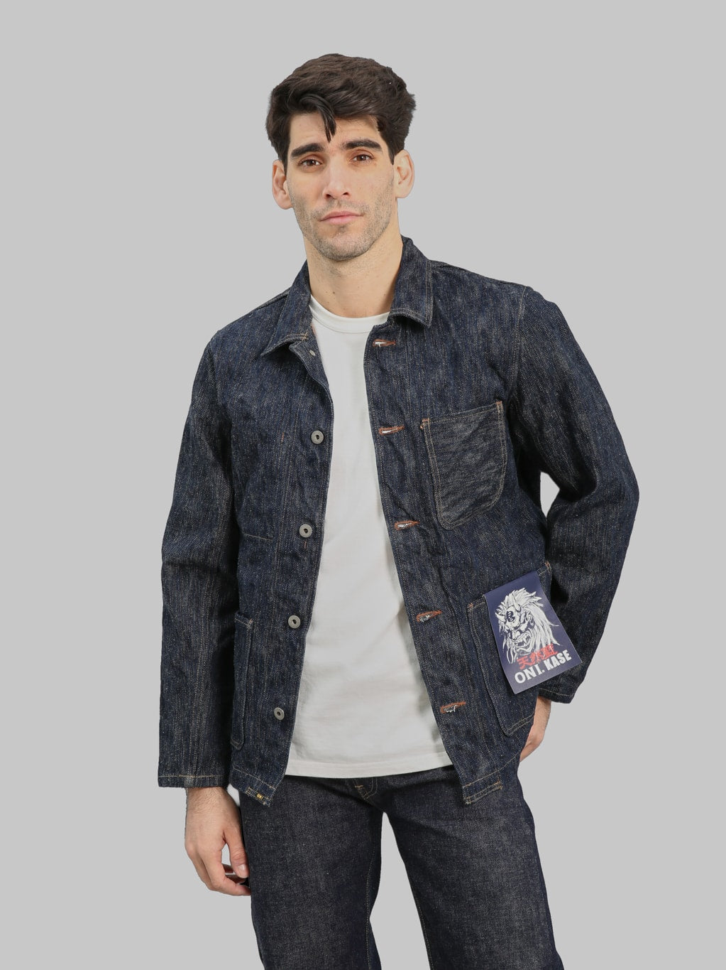 ONI 03502ZR "Kase" 16oz Natural Indigo Coverall