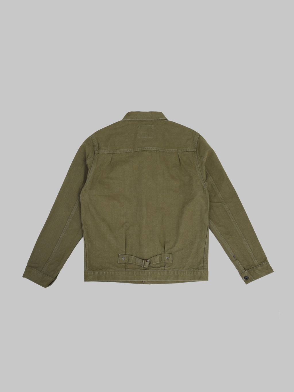 ONI Denim 01507L HOXOLB 13oz Jacket Olive Brown back