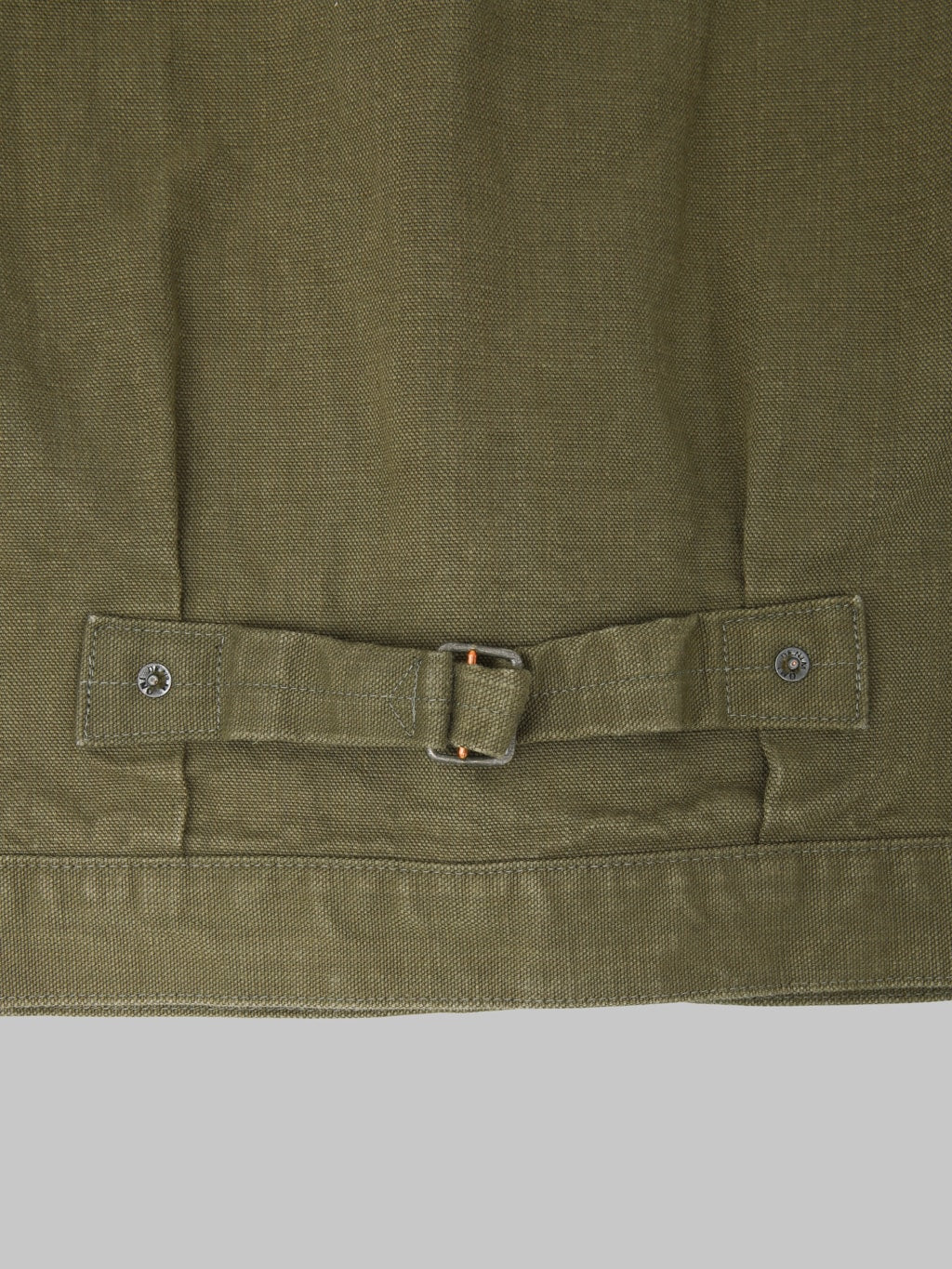 ONI Denim 01507L HOXOLB 13oz Jacket Olive Brown cinch back