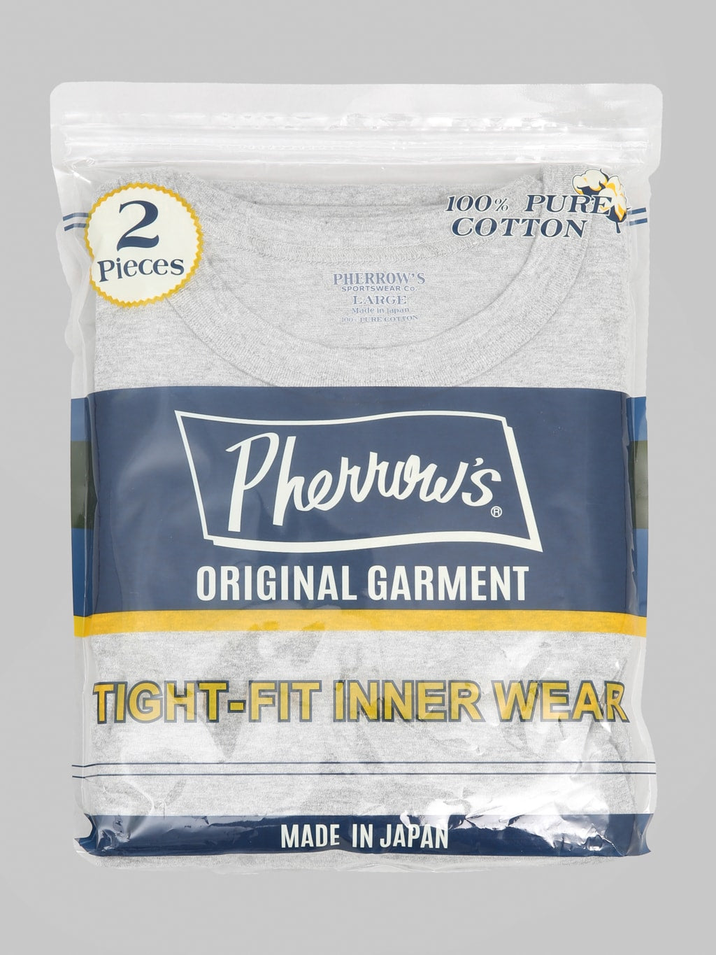 Pherrow's 2-Pack T-Shirt Grey