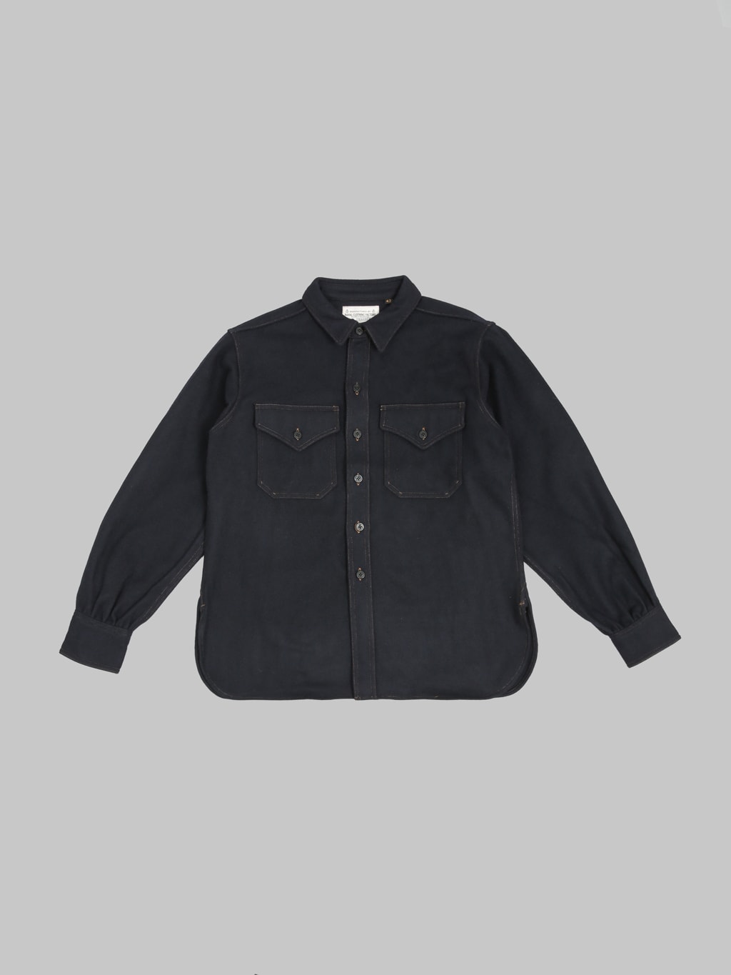 Pherrows 25W P30 1930s CPO Shirt Dark Navy front