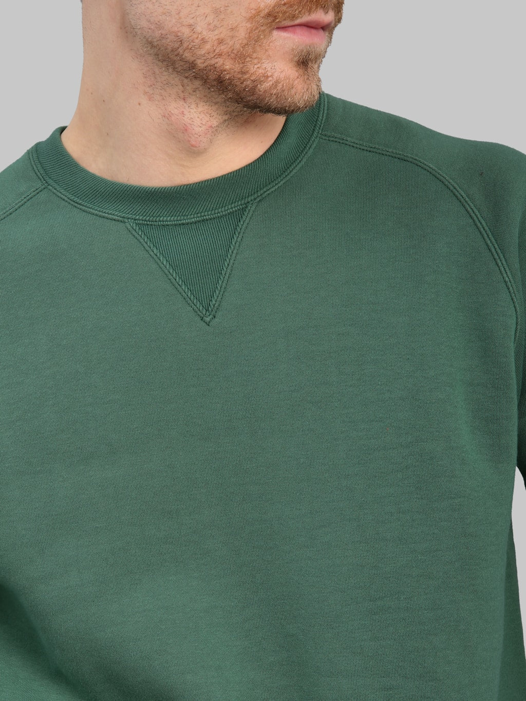Pherrow's 25W-PVSF Raglan Sweatshirt Green - Redcast Heritage Co.