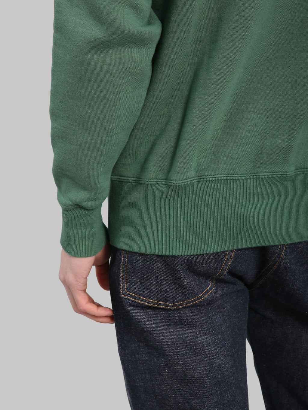 Pherrow's 25W-PVSF Raglan Sweatshirt Green - Redcast Heritage Co.