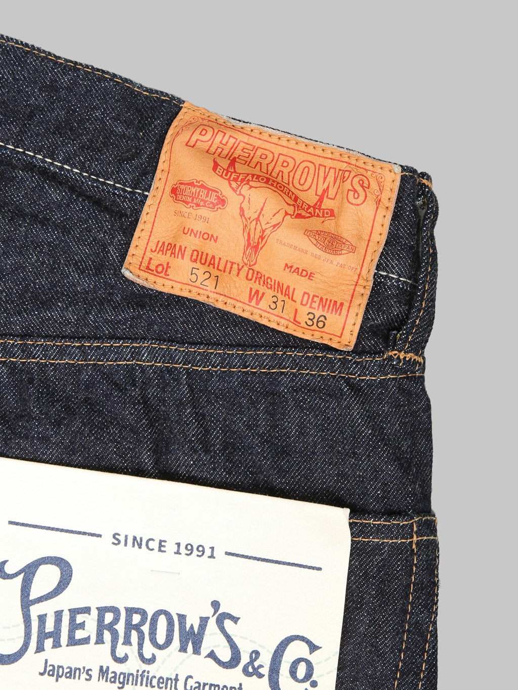 Pherrow's 521SW 13.5oz Regular Straight Jeans