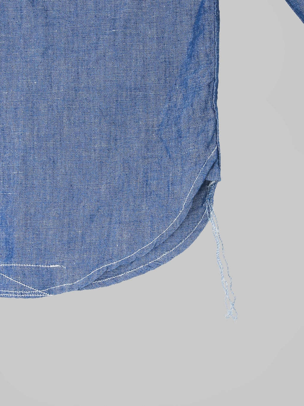 Pherrow's 770WS Chambray Work Shirt Sax Blue