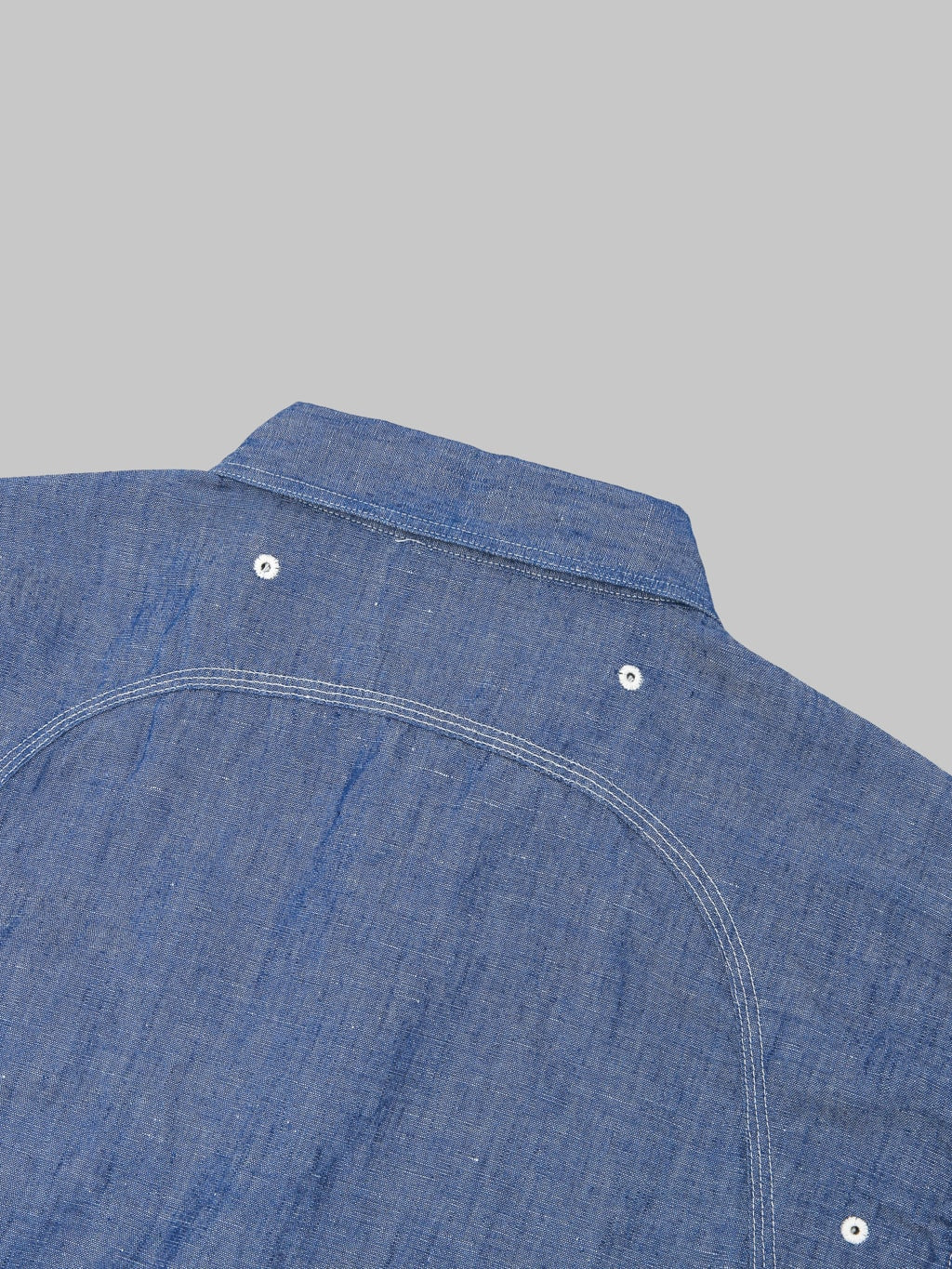 Pherrow's 770WS Chambray Work Shirt Sax Blue