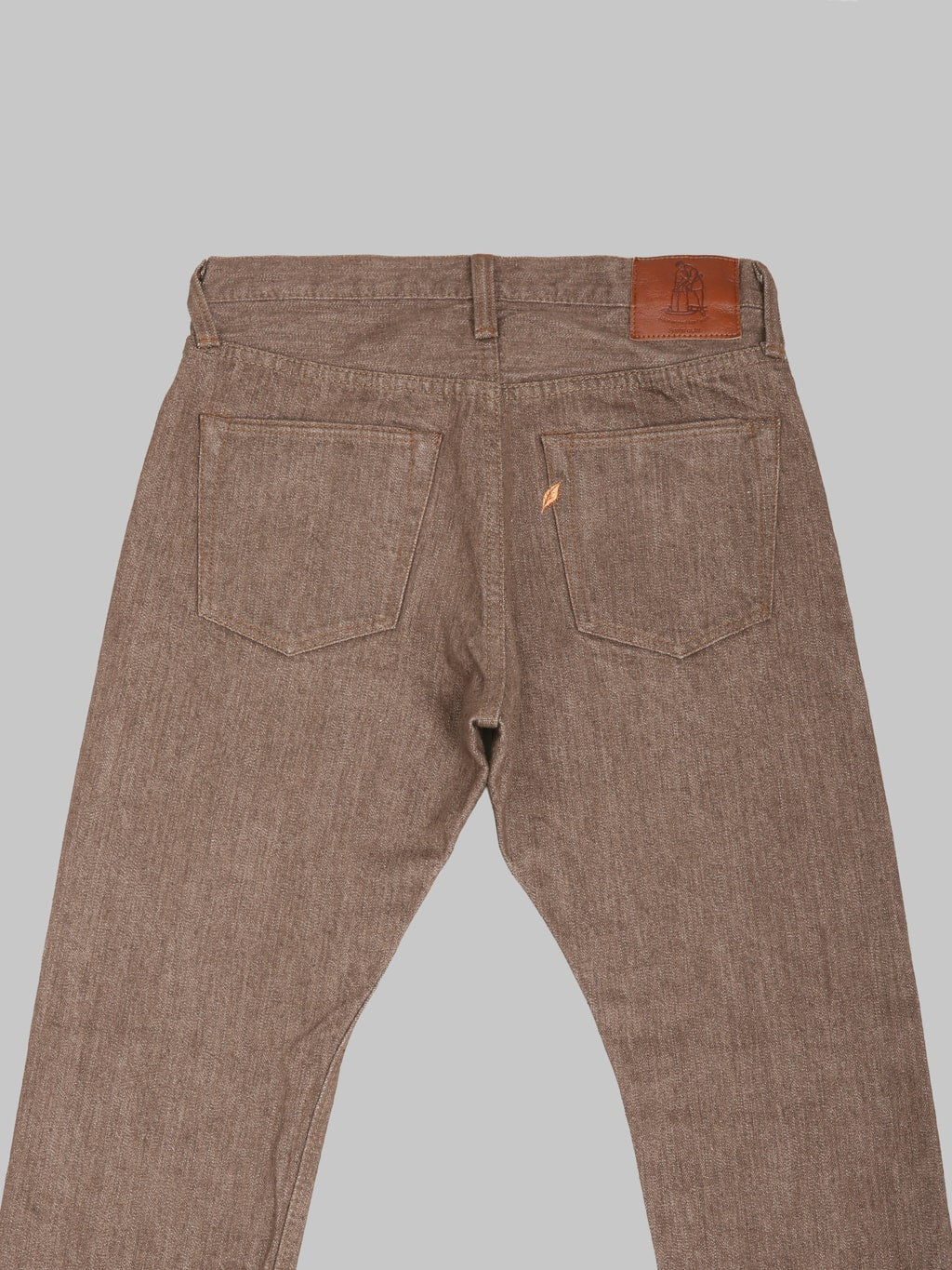 Pure Blue Japan BR-14oz-005 "Sulfur Brown" 14oz Slim Straight Jeans - Redcast Heritage Co.
