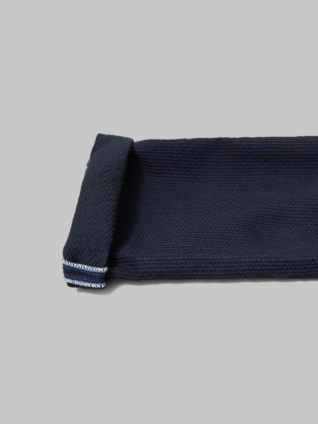 Pure Blue Japan 1178-ID Indigo x Black Sashiko Regular Straight Jeans