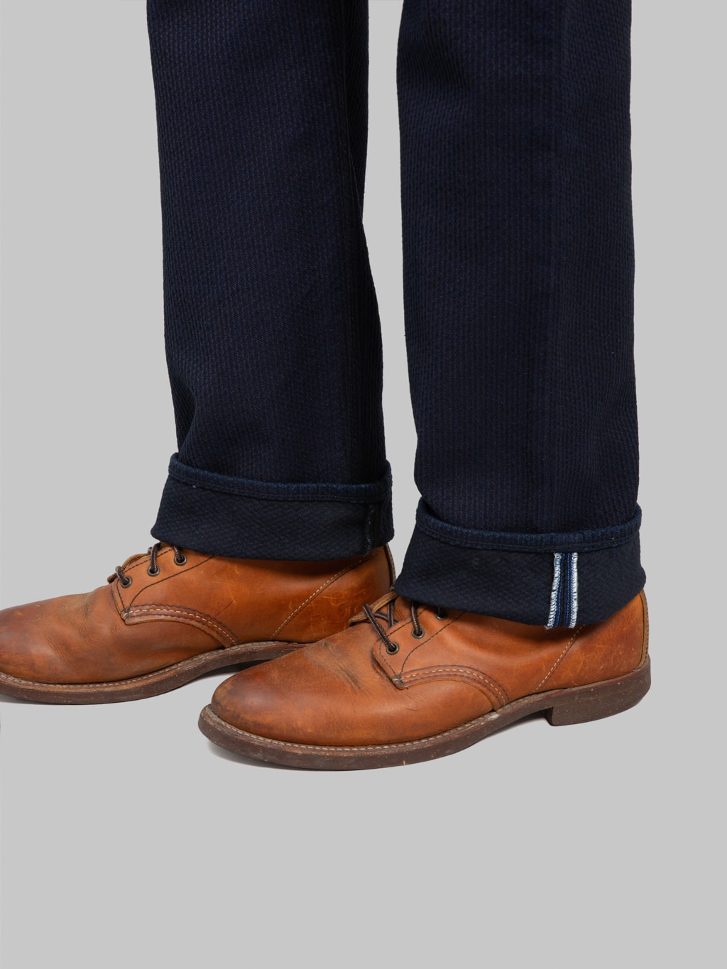 Pure Blue Japan 1178-ID Indigo x Black Sashiko Regular Straight Jeans