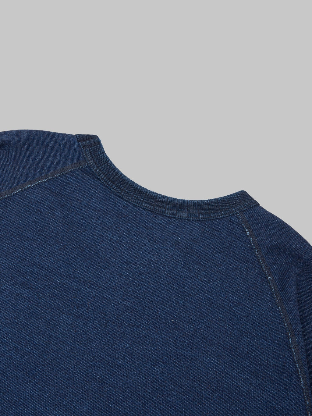 Pure Blue Japan 5413-ID 11oz Super Heavyweight Jersey Indigo Raglan Sweatshirt