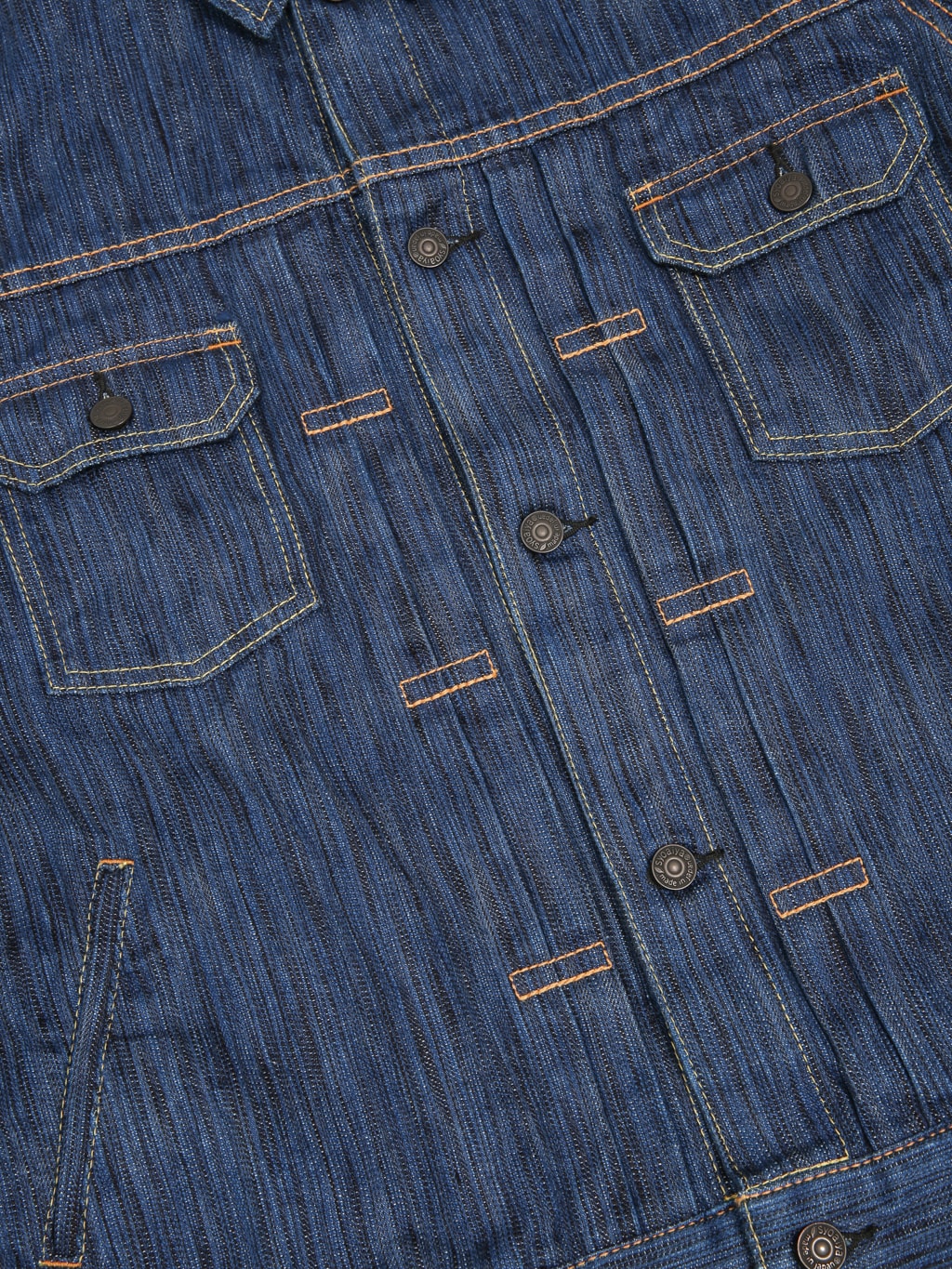 Pure Blue Japan 6225L Waterfall Type 2 Jacket Light Indigo buttons