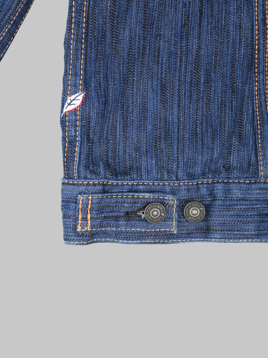 Pure Blue Japan 6225L Waterfall Type 2 Jacket Light Indigo brand logo
