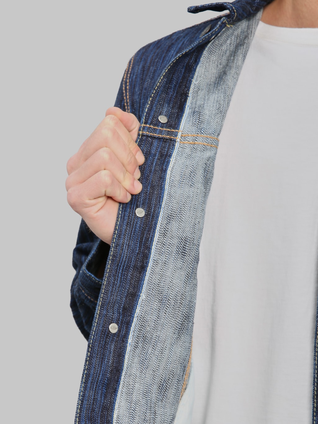 Pure Blue Japan 6226 Waterfall Type 3 Jacket Dark Indigo selvedge