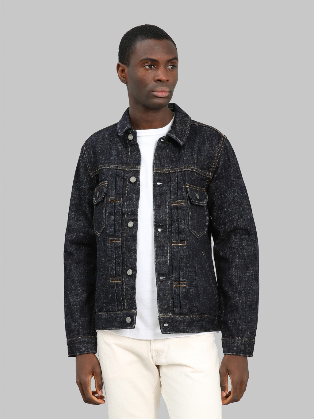 pure blue japan 6111 double slub 16oz type 2 denim jacket