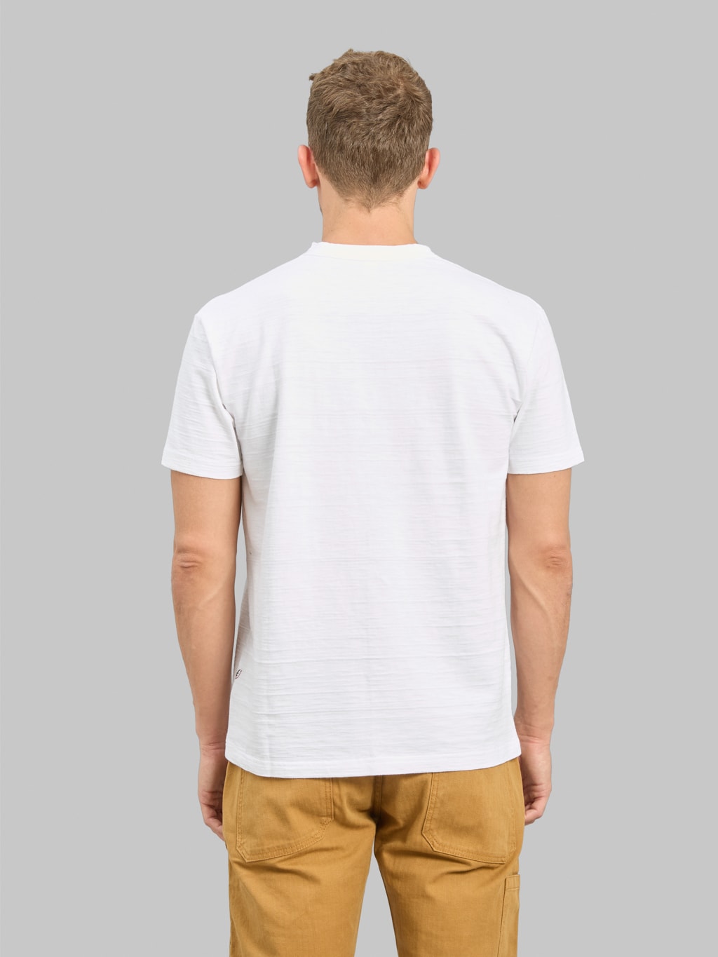 Pure Blue Japan SS-SLB-5011-WH 8oz Slub Jersey T-Shirt White