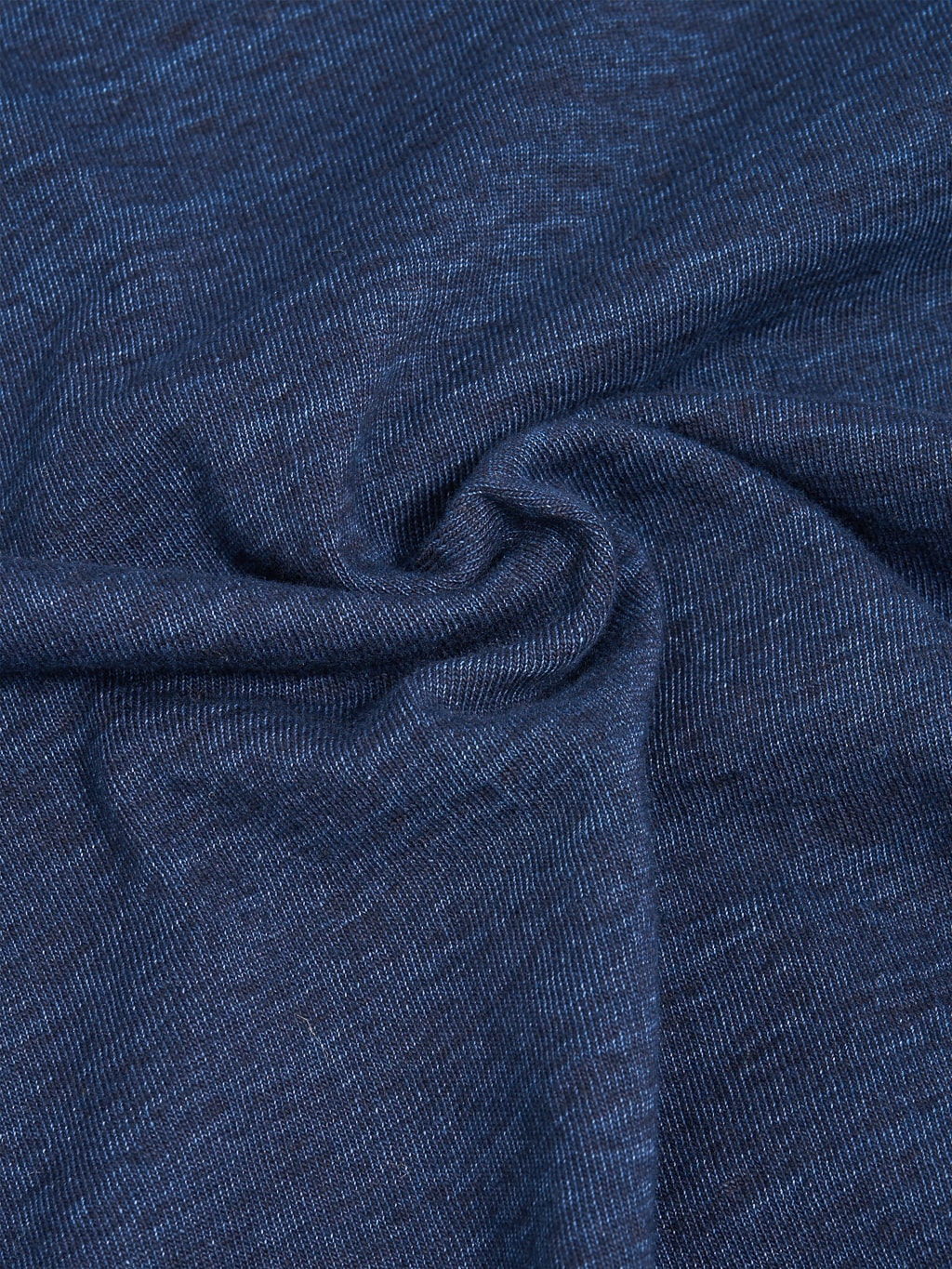 pure blue japan indigo crewneck tshirt cotton fabric