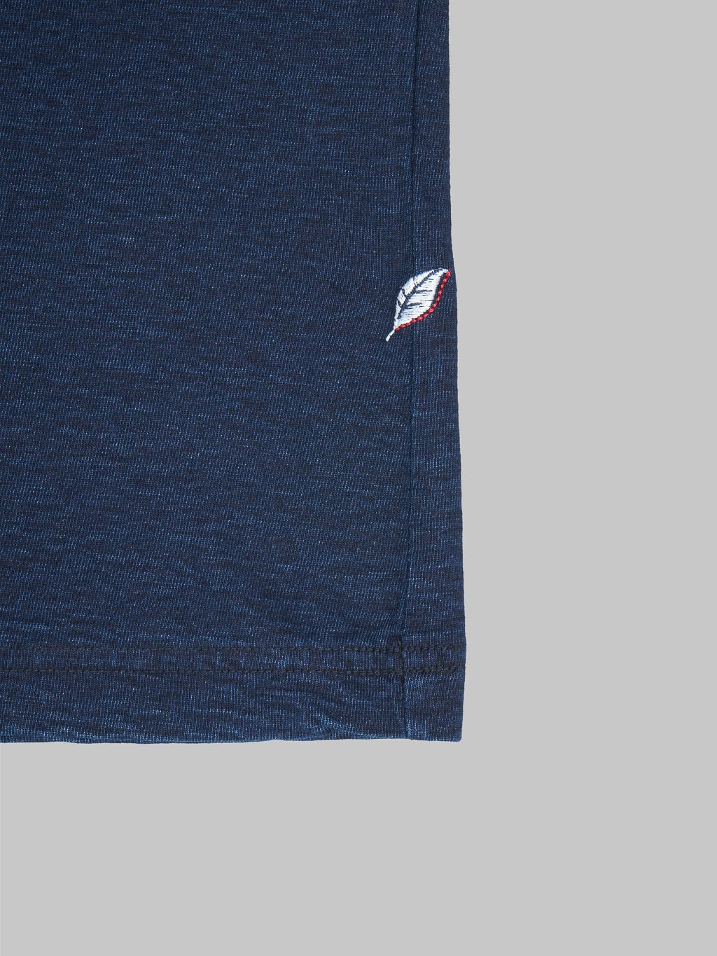 pure blue japan indigo crewneck tshirt brand logo