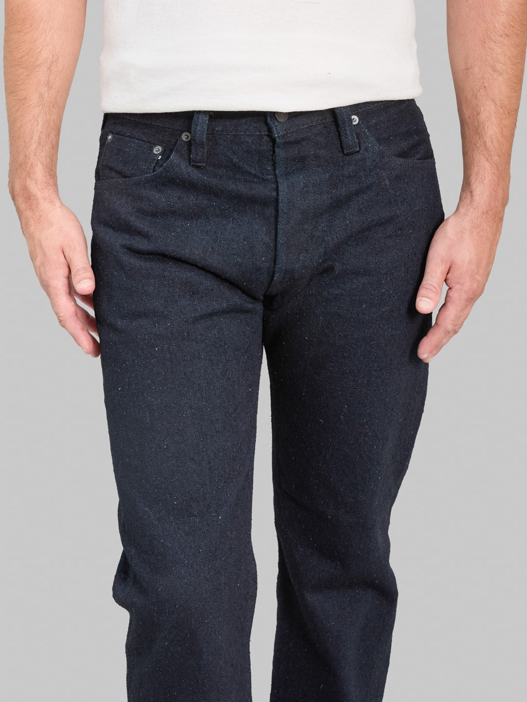 Pure Blue Japan DNP-003-IDSM 16oz Double Nep "Indigo x Sumi" Regular Straight Jeans