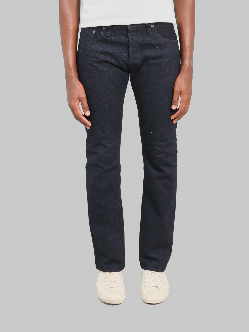 Pure Blue Japan DNP-005-IDSM 16oz Double Nep "Indigo x Sumi" Slim Straight Jeans
