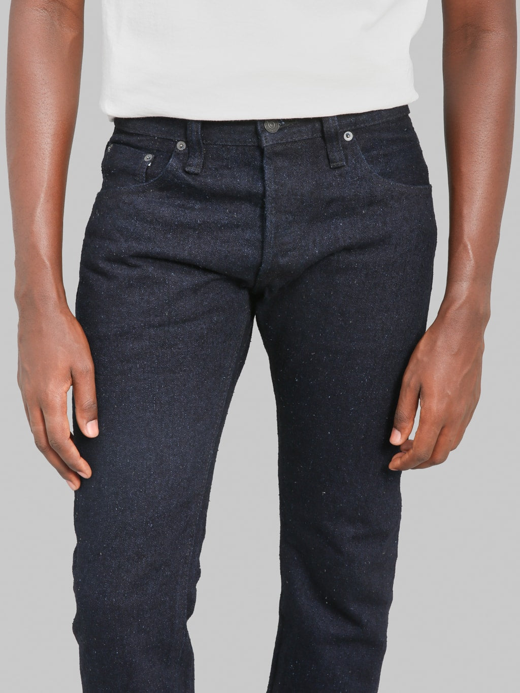 Pure Blue Japan DNP-005-IDSM 16oz Double Nep "Indigo x Sumi" Slim Straight Jeans