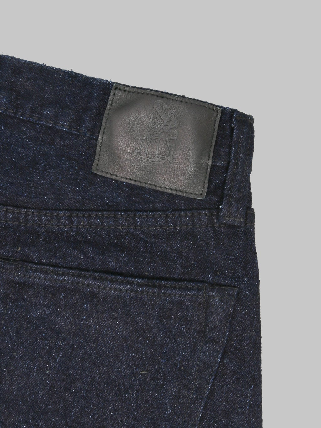 Pure Blue Japan DNP-005-IDSM 16oz Double Nep "Indigo x Sumi" Slim Straight Jeans