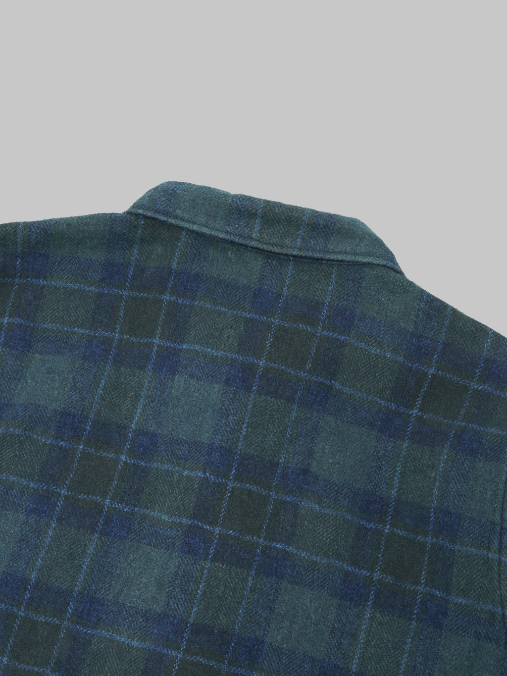 Pure Blue Japan 2235 Indigo Overdyed Check Shirt Brown japanese made