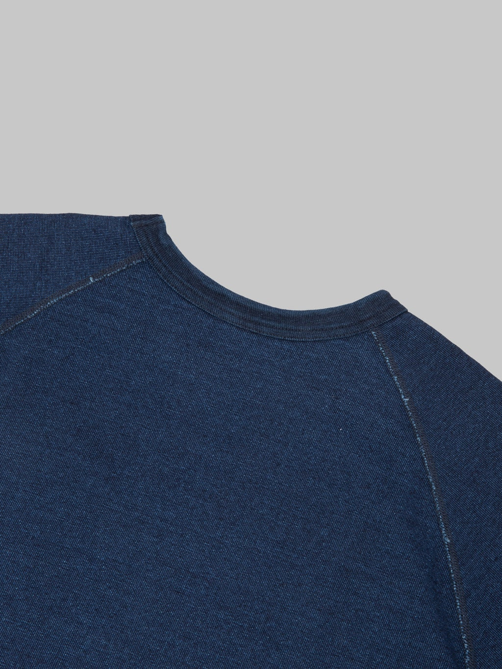 Pure Blue Japan 5411-ID 11oz Indigo Super Heavyweight Jersey Raglan T-Shirt
