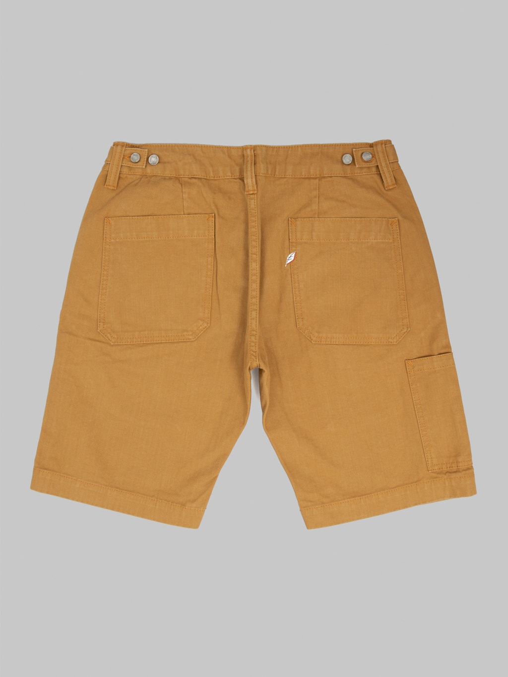 Pure Blue Japan SP-1179-CA Sulfur Dyed Herringbone Work Shorts Camel