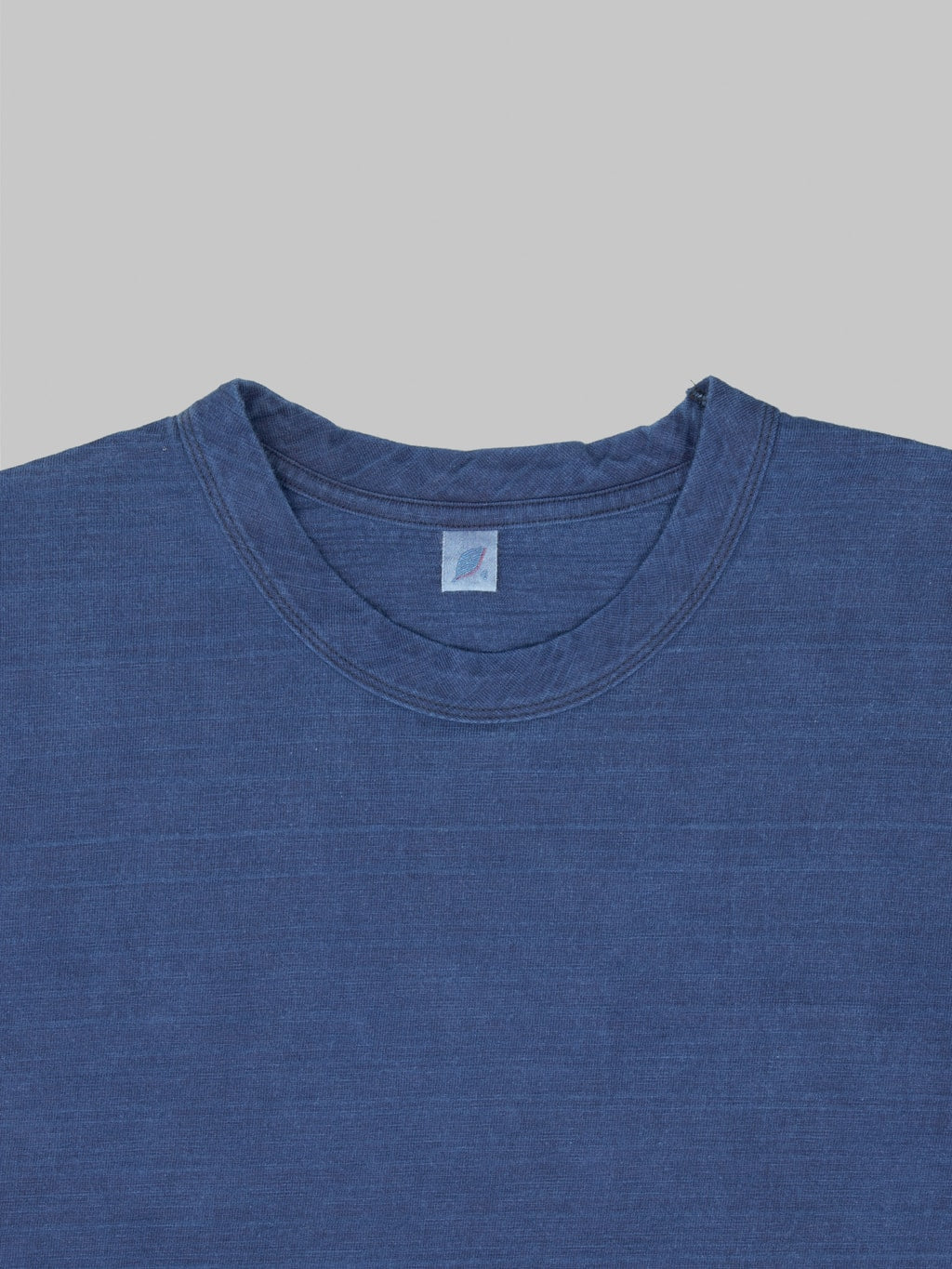 PBJ SS SLB 5011 ID 8oz Slub Jersey TShirt Indigo collar