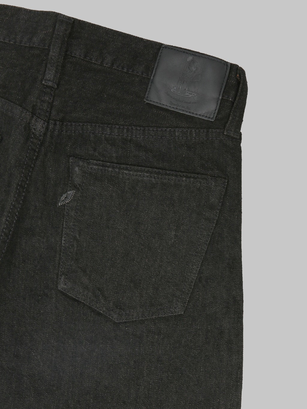 Pure Blue Japan TCD-005-BR 14.5oz "Teacore Black x Brown" Slim Straight Jeans